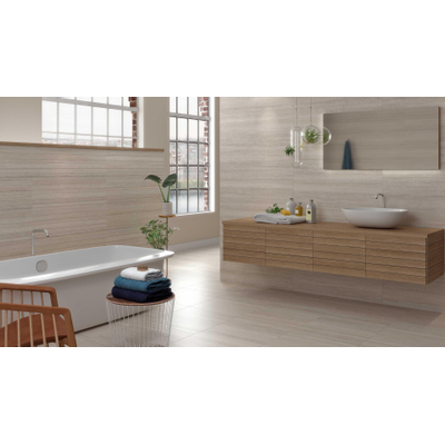 Colorker Coliseum Decortegel 32x100cm 9.7mm gerectificeerd witte scherf Bone