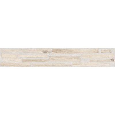 Colorker Ragnar fushion Vloertegel - 20x120cm - 8mm - gerectificeerd - R10 - houtlook decor - mat white (wit)