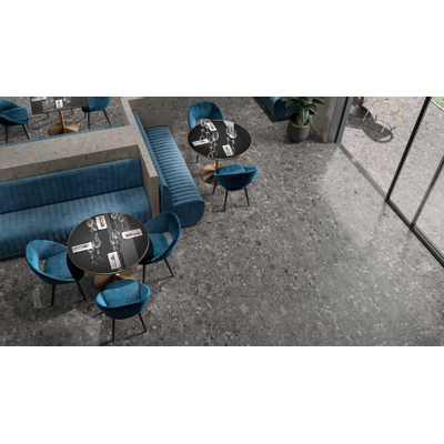 Cercom Ceppo di gres Vloertegel 600X600 Nero 9,5mm Mat Ret.R10