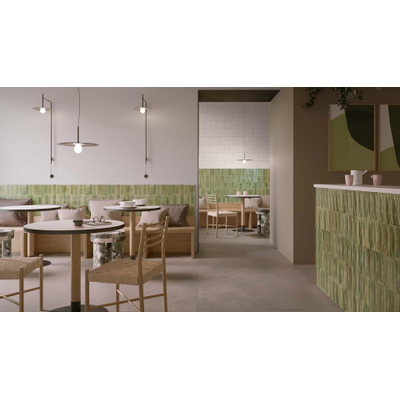 Ragno Gleeze wandtegel - 5x15cm - 10mm - Bianco