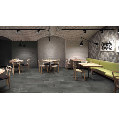 JOS. Reused Tegelstroken voor wand 30x60cm 10mm R10 porcellanato Anthracite