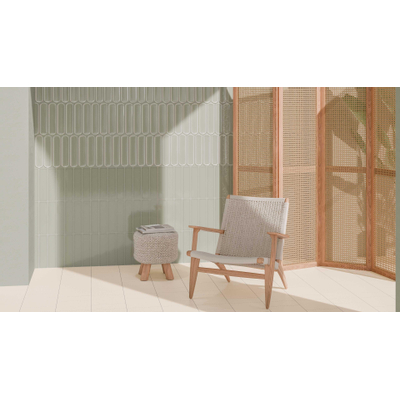 Vtwonen Shapes Wandtegel - 7.5x30cm - straight - glans mint grey