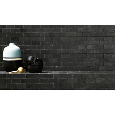 Douglas Jones Sense Tegelstroken voor wand 30x30cm 9.5mm gerectificeerd porcellanato Noir