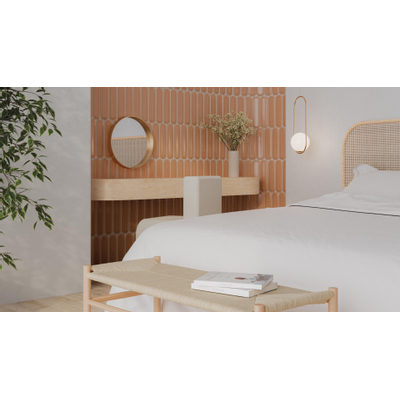 Vtwonen Shapes Wandtegel - 7.5x30cm - straight - glans toffee