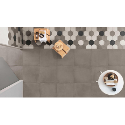 Ragno Rewind Vloer- en wandtegel hexagon 18x21cm 9.5mm R9 porcellanato Vanilla