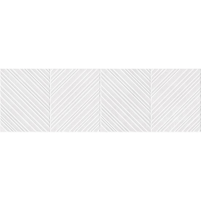 Colorker Premiere Wandtegel Decor - 31.6x100cm - 10.4mm - gerectificeerd - mat Aquila white (wit)