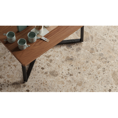 Vtwonen Composite 100302 Vloertegel 1200X1200 Sand 9mm Mat Ret.R10