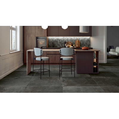 Serenissima Promenade Mozaïektegel 25x30cm 10mm gerectificeerd porcellanato Ebano