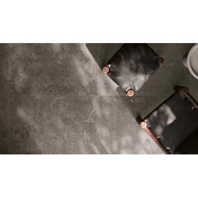 Serenissima Concreta vloer en wandtegel - 60x120cm - 9.5mm - rechthoek - R10 - gerectificeerd - Antracite mat