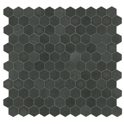 Ore Ceramics Basalt Mozaïektegel 28x29cm 7mm porcellanato Basalt Hexagon