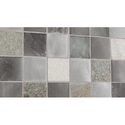 Dune Materia Mosaics Mozaiektegel 29.8x29.8cm Magma Grey 8mm Mat Grey