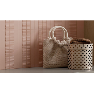 Jos. Dust wandtegel Decor - 5x20cm - Blush Mat Line