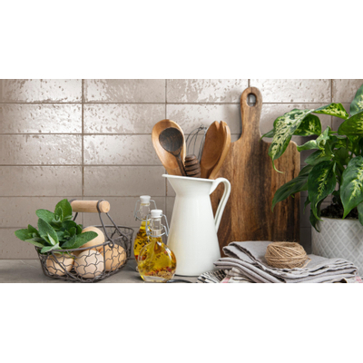 Ragno Glace Wandtegel - 7.5x20cm - glans mastice