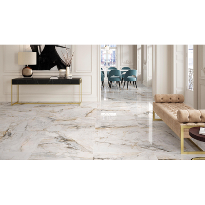 Douglas jones Marbles WAMoz. - 20X20 - 9,5mm - gerectificeerd - Gold Pisa Glans