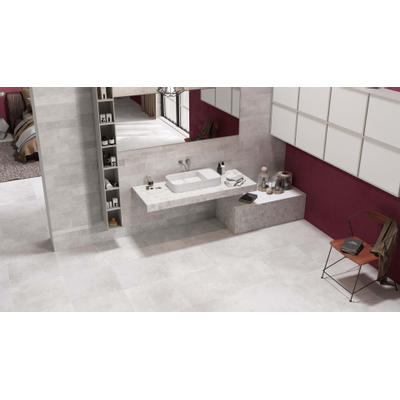 Rondine Volcano Vloertegel 1000X1000 White 8,5mm Mat Ret.R10