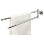 Tiger Boston Handdoekhouder - 51cm - dubbel - draaibaar - geborsteld RVS CO308730341