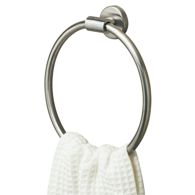 Tiger Boston Handdoekring - 22x22x6cm - rond - geborsteld RVS