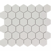 The Mosaic Factory Barcelona mozaïektegel - 28.2x32.1cm - wand en vloertegel - Zeshoek/Hexagon - Porselein White Mat SW62216
