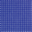 The Mosaic Factory Amsterdam mozaïektegel - 32.2x32.2cm - wand en vloertegel - Vierkant - Glas Dark Blue Mat SW62093