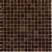 The Mosaic Factory Amsterdam mozaïektegel - 32.2x32.2cm - wand en vloertegel - Vierkant - Glas Brown glans SW62138