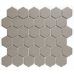 The Mosaic Factory London mozaïektegel - 28.2x32.1cm - wand en vloertegel - Zeshoek/Hexagon - Porselein Grey Mat SW62252