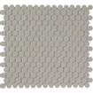 The Mosaic Factory London mozaïektegel - 31.5x29.4cm - wand en vloertegel - Rond - Porselein Grey Mat SW62259