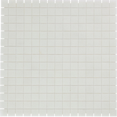 The Mosaic Factory Amsterdam mozaïektegel - 32.2x32.2cm - wand en vloertegel - Vierkant - Glas Off White Mat