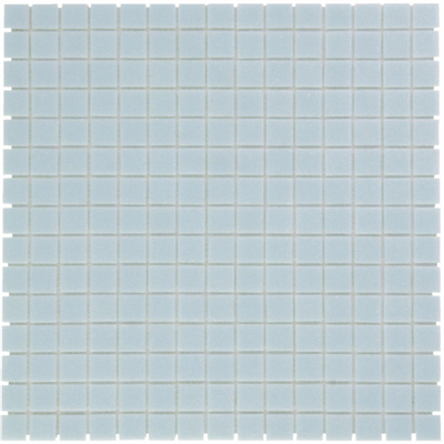 The Mosaic Factory Amsterdam mozaïektegel 2x2x0.4cm voor wand en vloer voor binnen en buiten vierkant Glas Ultra Licht Blauw