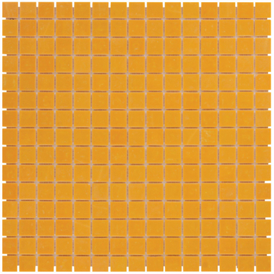 The Mosaic Factory Amsterdam mozaïektegel - 32.2x32.2cm - wand en vloertegel - Vierkant - Glas Orange Mat