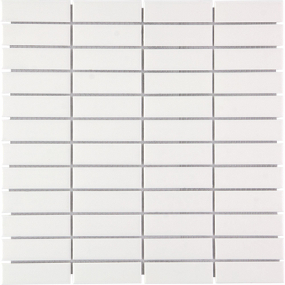 The Mosaic Factory Paris mozaïektegel - 30x30cm - wandtegel - Rechthoek - Porselein Extra White Glans