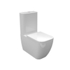 Nemo Spring Sun PACK staand toilet 345 x 660 x 850 mm porselein wit uitgang H 19 cm met S-extensie inclusief met jachtbak met dunne softclose en takeoff toiletzitting in wit duroplast SW288599