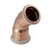 Geberit Mapress persfitting koper water bocht 45 FF 22 SW282412