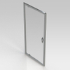 GO by Van Marcke Belo draaideur 900x1900mm 6mm easy clean glas profielen aluminium verchroomd SW292782