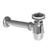 Nemo Go sifon voor bidet met plug chroom 54 x D32 met afvoerbuis SW292713