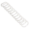Gedy douchegordijnringen wit kunststof per 12 SW283470