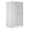 Nemo Spring Vidrio Douchecabine - rechts - 120x90cm - schuifdeur - vaste wanden - veiligheidsglas - thermostatische douchekraan SW290169