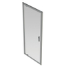 GO by Van Marcke Belo draaideur 800x1900mm 6mm easy clean glas profielen aluminium verchroomd SW292789