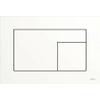Tece TECEvelvet WCbedieningsplaat duospoeltechniek kleur Bianco Kos wit SW856990
