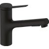 Hansgrohe - Zesis M33 - ééngreepskeukenmengkraan 150 - uittrekbare vuistdouche - 2 jets - mat zwart SW793347