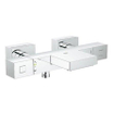 GROHE Cube badkraan thermostatisch met omstel en koppelingen chroom 0442352