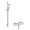 Hansgrohe Ecostat 1001cl thermostaat met stang 90cmm crometta vario handdouche wit chroom SW73236
