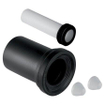 Geberit aansluitgarnituur PE 185mm afvoer 90mm toevoer 45mm 0710989