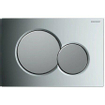 Geberit Sigma01 bedieningsplaat - 2-toets spoeling - ronde knoppen - glans chroom/mat chroom 0700529