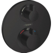 Hansgrohe Ecostat s afdekset thermostaat stop-/omstelkraan mat zwart SW451539