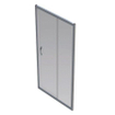 Nemo Go Belo schuifdeur 100x190cm 6mm easy clean glas profielen aluminium verchroomd regelbaar 960-1010mm SW292812