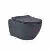 GO by Van Marcke wandtoilet - 53x36x35cm - met softclose & quickrelease zitting - porselein mat antraciet SW1009752