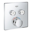 Grohe SmartControl Inbouwthermostaat - 3 knoppen - vierkant - chroom SW104922