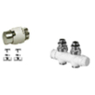 Honeywell Thera designset recht met 2 kopp.m24x16 coax wit TWEEDEKANS OUT10399