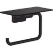 Hansgrohe Addstoris closetrolhouder met planchet mat zwart SW651131