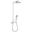 Hansgrohe Raindance Select E300 showerpipe: met Showertablet 300 opbouwkraan thermostatisch met handdouche 3jet en hoofddouche 2jet chroom 0452230